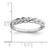 Sterling Silver RH Polished CZ Twisted Ring - QR-346CD9CB-4152