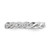 Sterling Silver RH Polished CZ Twisted Ring - QR-F201D76B-4284