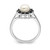 Sterling Silver Rhod 6mm FW Cultured Button Pearl & Sapphire Ring - QD-20887D0C-3731