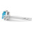 Sterling Silver Rhodium 3 Stone Light Swiss Blue Topaz & Diamond Ring - QD-329FBFED-2465