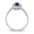 Sterling Silver Rhodium Amethyst & Diamond Ring - QD-2F910911-5362
