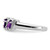 Sterling Silver Rhodium Amethyst & Diamond Ring - QD-47F5A371-1843