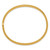 14k 4/16 Polished Textured 6.00mm Hinged Oval Bangle Bracelet