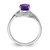 Sterling Silver Rhodium Amethyst Diamond Ring - QD-DA248AC1-7954