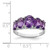 Sterling Silver Rhodium Amethyst Ring - QD-2779C7EF-8692