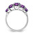 Sterling Silver Rhodium Amethyst Ring - QD-BF86F0EC-5034