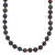 14k 4-5mm Black Near-Round Freshwater Cultured Pearl 20 inch Necklace