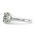 Sterling Silver Rhodium Chrome Diopside Peridot and White Topaz Ring - QR-A51B7480-3106