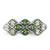 Sterling Silver Rhodium Chrome Diopside Peridot and White Topaz Ring - QR-A51B7480-3106