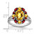 Sterling Silver Rhodium Citrine & Garnet Ring - QR-E30483B7-1894