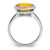 Sterling Silver Rhodium Citrine Ring - QR-D0FD913C-9788