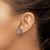 Sterling Silver Rhodium Diam. & Created Sapphire Earring Jacket - QJ-07FD8D37-2717