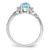 Sterling Silver Rhodium Diam. & Light Blue Topaz Ring - QR-866811DC-9471