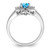 Sterling Silver Rhodium Diam. & Light Blue Topaz Ring - QR-8C57F5DE-8107