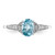 Sterling Silver Rhodium Diam. & Sky Blue Topaz Ring - QR-3830B42D-5658
