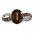 Sterling Silver Rhodium Diam. & Smoky Quartz Ring - QR-5892C5A7-8409