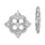 Sterling Silver Rhodium Diam. & White Topaz Earring Jacket - QJ-B0CE7E61-8048