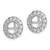 Sterling Silver Rhodium Diam. & White Topaz Earring Jacket - QJ-EB720627-7461