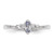 Sterling Silver Rhodium Diam. and Tanzanite Ring - QR-0771D5B4-5246