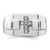 Sterling Silver Rhodium Diam. Cross Signet Ring - QR-51A28A07-1181