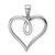 Sterling Silver Rhodium Diam. Heart Pendant - QP-B29869CC-8735