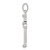 Sterling Silver Rhodium Diamond Cross Pendant - QD-4564B42F-4487