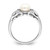 Sterling Silver Rhodium FW Cultured Button Pearl & Diamond Ring - QD-9F191494-1438