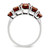 Sterling Silver Rhodium Garnet Ring - QD-F4ADA45F-2601