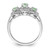 Sterling Silver Rhodium Green Quartz & Diamond Ring - QD-DFA368F8-4588