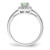Sterling Silver Rhodium Green Quartz Diam. Ring - QR-0EF595FA-2363