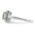 Sterling Silver Rhodium Green Quartz Diam. Ring - QR-2F034246-7586