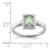 Sterling Silver Rhodium Green Quartz Diam. Ring - QR-A3A62083-6895