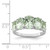 Sterling Silver Rhodium Green Quartz Ring - QD-B3B33C52-7878
