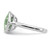 Sterling Silver Rhodium Green Quartz Ring - QR-F5191F11-2018