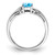 Sterling Silver Rhodium Light Swiss Blue Topaz & Diam. Ring - QR-9E755B62-9778