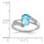 Sterling Silver Rhodium Light Swiss Blue Topaz & Diamond Ring - QD-237F19D4-1710