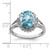 Sterling Silver Rhodium Light Swiss Blue Topaz & Diamond Ring - QD-CE7E741C-6843