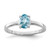 Sterling Silver Rhodium Light Swiss Blue Topaz Ring - QD-8A39B8B8-2289