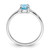 Sterling Silver Rhodium Light Swiss Blue Topaz Ring - QD-8A39B8B8-2289