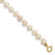 14k 4-5mm White Semi-Round Freshwater Cultured Pearl 5 inch Bracelet