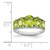 Sterling Silver Rhodium Peridot Ring - QD-4A46CDEA-7796
