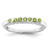 Sterling Silver Rhodium Peridot Ring - QR-3712F30A-8368