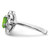 Sterling Silver Rhodium Peridot Ring - QR-BF286261-7193