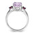 Sterling Silver Rhodium Pink Quartz & Rhodolite Garnet Ring - QR-EC0FCD39-5129