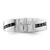 Sterling Silver Rhodium Plated Black and White Diam. Cross Men's Ring - QR-0C80C52D-8093