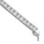 Sterling Silver Rhodium Plated CZ 47 Stone 8in Bracelet