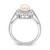 Sterling Silver Rhodium Plated CZ and FW Cultured Pearl Ring - QR-DD34AEE8-2000