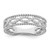 Sterling Silver Rhodium plated CZ Band - QR-A9DE4159-9999