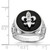 Sterling Silver Rhodium Plated CZ Black Onyx Ring - QR-FE899617-3529
