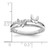 Sterling Silver Rhodium plated CZ Butterflies Ring - QR-F9E41559-5657